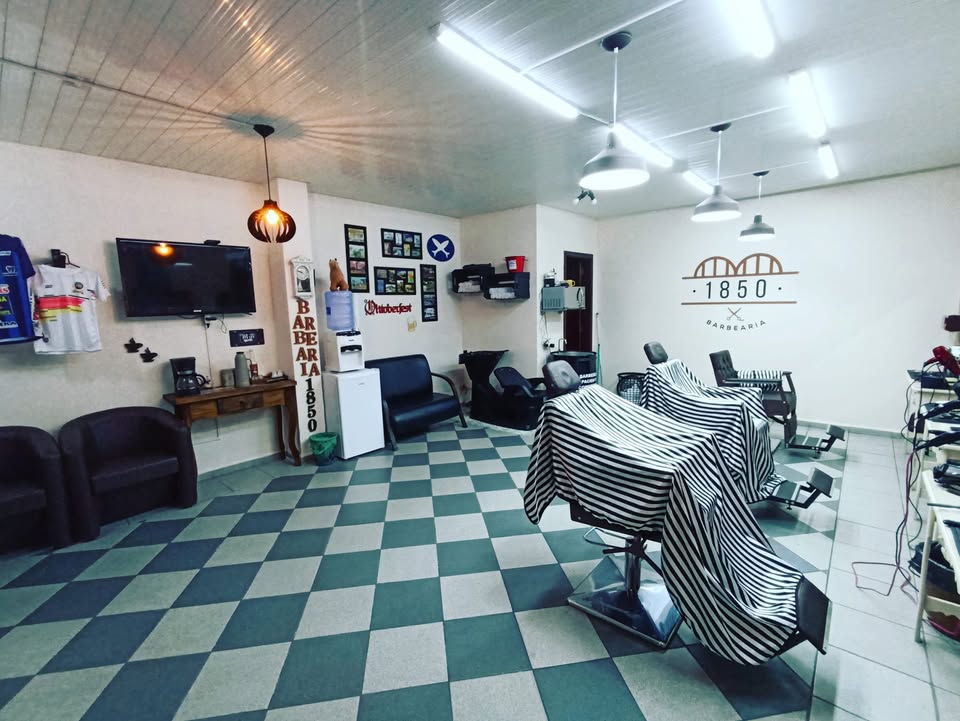 Interior da Barbearia 1850